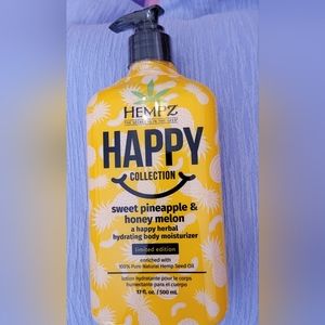 New Hempz Happy Collection. Hydrating Moisturizer. Sweet Pineapple & Honey Melon